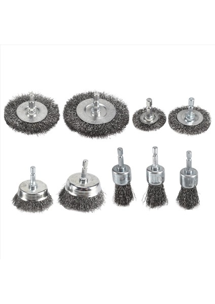 9 Parçalı Kaba Kıvrımlı Tel Tekerlek Bardak Kalem Fırça Seti (Yurt Dışından) fiyatları