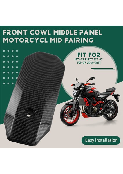 Yamaha Mt-07 MT07 mt 07 Fz-07 2012-2017 Motosiklet Orta Kaplama Ön Kaporta Orta Panel Karbon Için Üst Depo Kapağı (Yurt Dışından) fırsatları