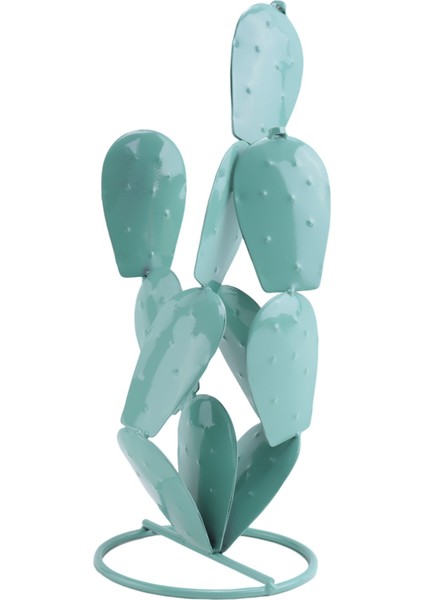 Metal Dikenli Armut Kaktüsü Bahçe Sanatı Hediyeleri - Kaktüs Heykeli Çöl Dekoru, Çiçekli Metal Kaktüs, Mavi Metal Bitki Dekoru (Yurt Dışından) indirimleri