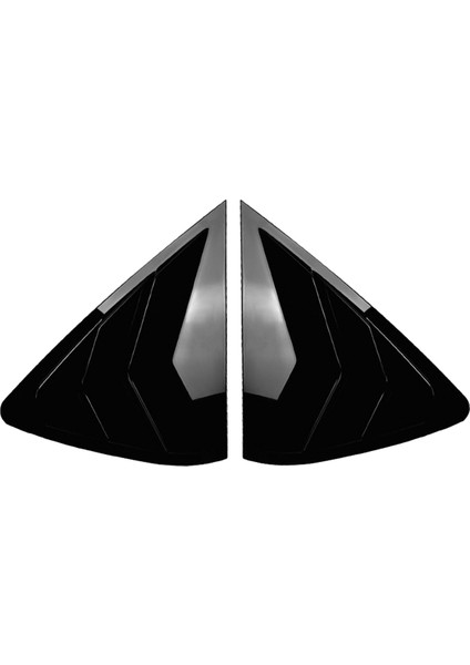 Bmw X6 F16 2015-2019 Parlak Siyah Için Araç Arka Cam Panjur Kapağı Kaplaması Pencere Panjuru Yan Havalandırma Kaplaması (Yurt Dışından)