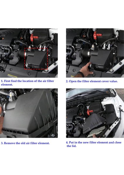 Nissan Altima 2.5l 2019, 2020, 2021, 2022, 2023 ve 2024 Için CA12551 Motor Hava Filtresi 165466CA0A'YI Değiştirin (Yurt Dışından) fırsatları