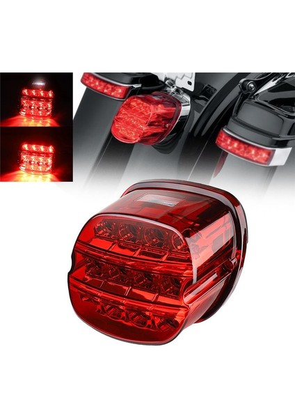 Harley Dana Road King Electrolux 99-17 Fxdl Için Motosiklet Siyah LED Fren Arka Lambası Plaka Arka Lambası (Yurt Dışından) fırsatları