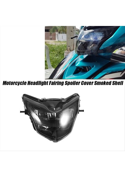 Yamaha LC135 V2 V6 Için Motosiklet Ön Far Kaplaması Füme Kabuk Klipsli Far LED Spoiler Maske Kapağı Motosikletler (Yurt Dışından) fiyatları