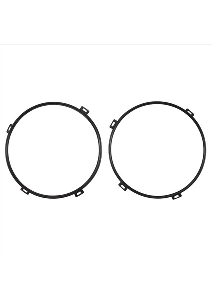 Jeep Wrangler Jk Tj 07-17 7 Inç LED Far Yuvarlak Halka Montaj Braketi Için 2 Adet Far Montaj Lambası Tutucu Siyah (Yurt Dışından)