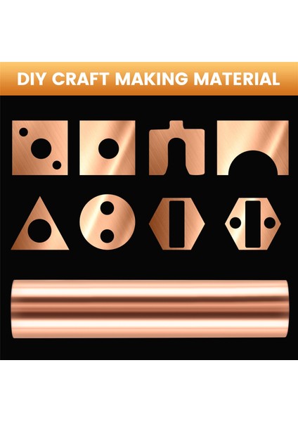 Bakır Sac Rulosu, Metal Folyo Levha 1000MM x 100MM x 0,01MM (Yurt Dışından) indirimleri