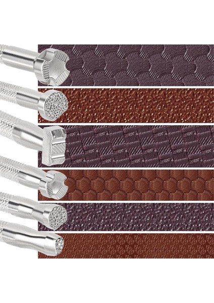 Adet Deri Damgası, Alaşımlı Çelik Deri Oyma Damgalama Delme Aletleri Deri El Sanatları Tasarım Çalışmaları Için - Gümüş (Yurt Dışından)