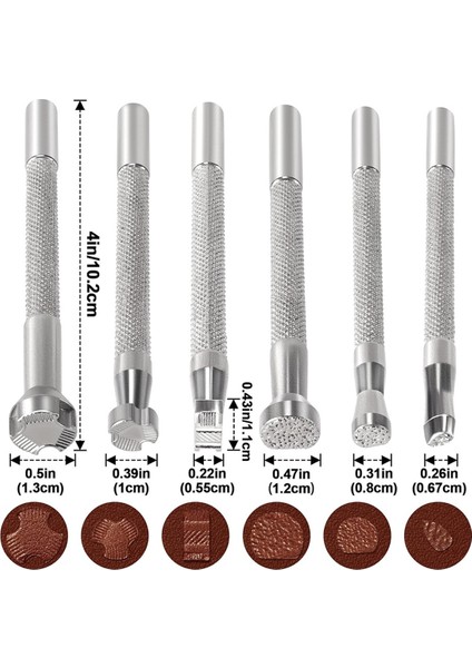 Adet Deri Damgası, Alaşımlı Çelik Deri Oyma Damgalama Delme Aletleri Deri El Sanatları Tasarım Çalışmaları Için - Gümüş (Yurt Dışından) fiyatları
