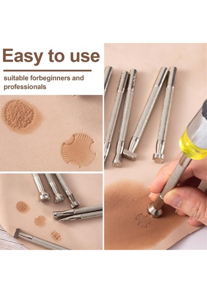 Adet Deri Damgası, Alaşımlı Çelik Deri Oyma Damgalama Delme Aletleri Deri El Sanatları Tasarım Çalışmaları Için - Gümüş (Yurt Dışından) fırsatları