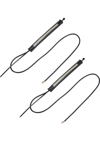 Esnek Switchback Çift Renkli Beyaz ve Kehribar Motosiklet LED Çatal Sinyal Lambası Gündüz Farı Su Geçirmez (Yurt Dışından) fiyatları