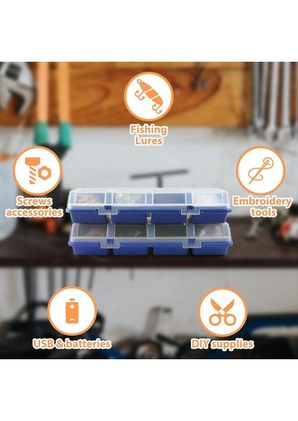 6'lı Paket Vida Düzenleyici Kutu Kapaklı 4 Bölmeli Alet (Yurt Dışından) fiyatları