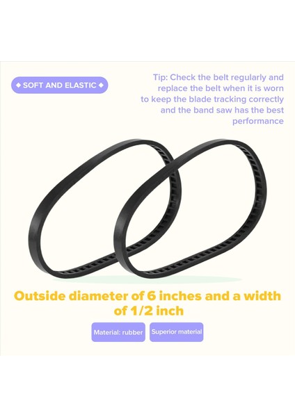 2'li Paket 650721-00 Dewalt Için Şerit Testere Lastiği Kayışı Şerit Testere Lastiği Kayışı (Yurt Dışından) indirimleri