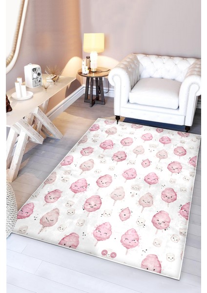 Pamuk Şeker Rüyası Tatlı Bambu Çocuk Odası Halısı modelleri