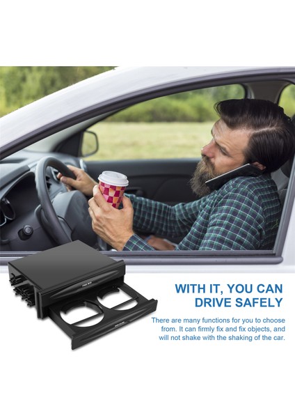 Araba Tek Din Radyo Cep, Evrensel CD Radyo Cep Içecek Bardak Tutucu Saklama Kutusu Siyah (Yurt Dışından) indirimleri