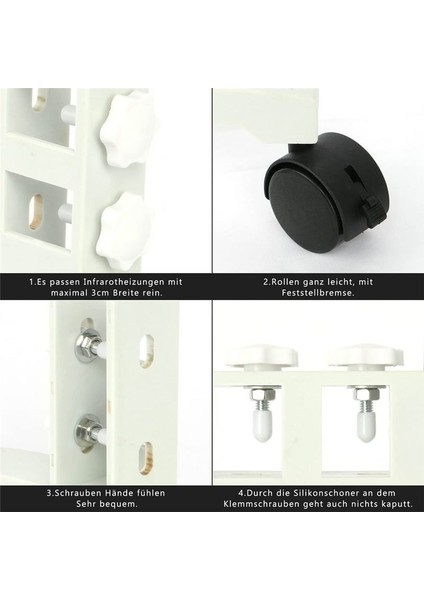 2 Adet Kızılötesi Isıtıcı Ayak Standı Evrensel Kızılötesi Isıtıcı Ayakları (Yurt Dışından) modelleri