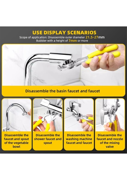 Mutfak Lavabosu, Banyo Havalandırması, Bulaşık Havzası, Lavabo Nozulu Sökme Aleti Montajı Için Musluk Bubbler Anahtarı Montaj Aleti (Yurt Dışından) fırsatları