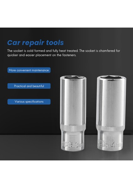 11 Adet 1/4 Inç Derin Soket Takımı Altıgen Soket Tamir Aleti (Yurt Dışından) fırsatları