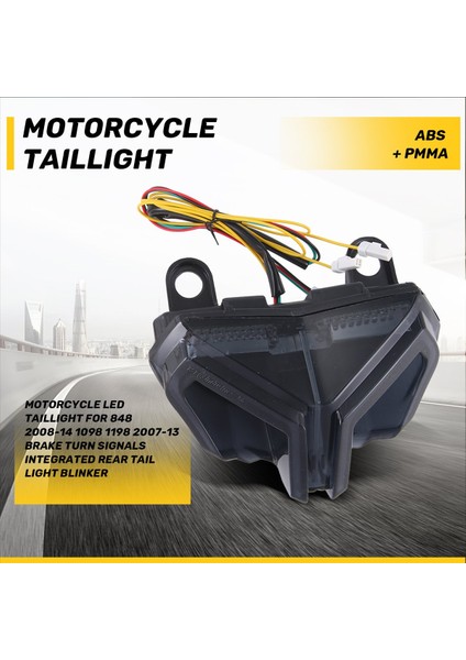 Ducatı 848 2008-14 1098 1198 2007-13 Için Motosiklet LED Arka Lambası Fren Dönüş Sinyalleri Entegre Arka Stop Lambası Sinyal Lambası (Yurt Dışından) fırsatları