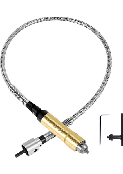 Döner Taşlama Aleti Esnek Esnek Şaftı + Dremel Tipi Elektrikli Matkap Döner Alet Aksesuarları Için 0,3-6,5 mm El Parçasına Uyar (Yurt Dışından)