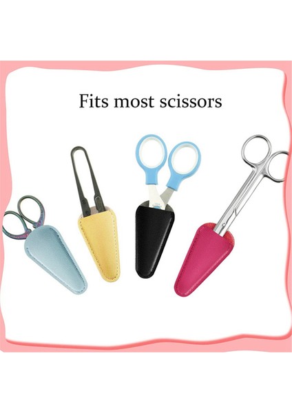 Makas Kılıfı Güvenlik Deri Makas Kılıfı Koruyucu Dikiş Makası Kılıfı (6 Adet Renkli) (Yurt Dışından) fırsatları