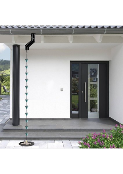 Yağmur Zinciri Oluk Adaptörü Siyah Oluk Montaj Takımı (Yurt Dışından) fırsatları