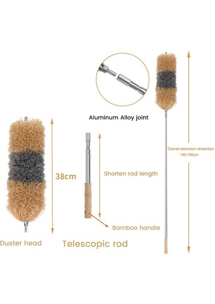 Teleskopik Toz Alma Aparatı - Özel Mikrofiberli Etkili Toz Toplayıcı (Yurt Dışından) fiyatları
