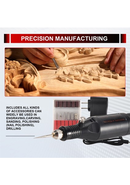 Elektrikli Gravür Kalemi, Metal, Cam Taşlar, Seramik, Plastik, Ahşap Takılar Için Parlatma Başlığı, Çizici, Aşındırıcı ve Şablonlar ile Gravür Alet Seti (Yurt Dışından) indirimleri