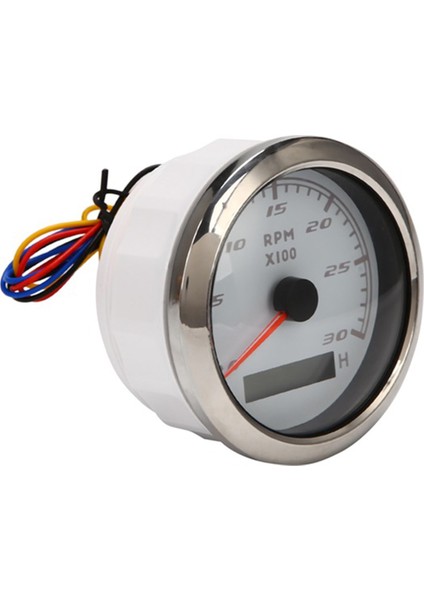 85 mm Deniz Takometresi LCD Saat Sayacı 0-3000 Rpm Hız Göstergesi 12V / 24V Kırmızı Arka Işıklı Kilometre Sayacı (Yurt Dışından) modelleri