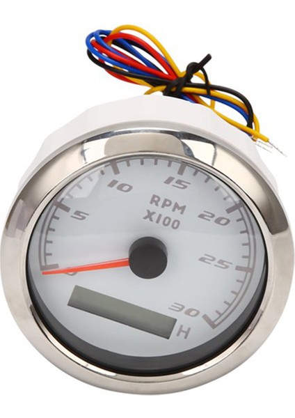 85 mm Deniz Takometresi LCD Saat Sayacı 0-3000 Rpm Hız Göstergesi 12V / 24V Kırmızı Arka Işıklı Kilometre Sayacı (Yurt Dışından) fırsatları