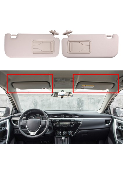 Toyota Corolla 2019-2024 Için Araç Güneşliği Iç Güneşlik 74320-02F50-B0 74310-02F50-B0 (Yurt Dışından) fırsatları