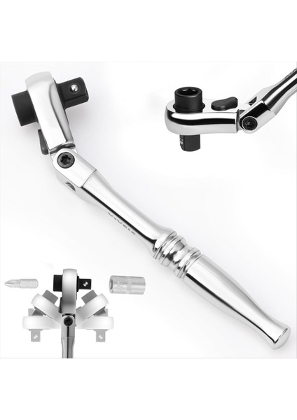 1/4 Cırcırlı Anahtar, 2'si 1 Arada Mini Cırcır - Soket ve Bit Cırcırı (Yurt Dışından) fiyatları