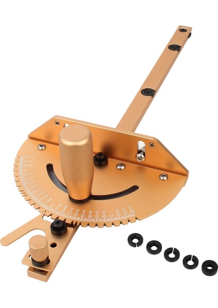 Gönye Ölçer Alüminyum Alaşımlı Saplı Tezgah Testere Freze Gönye Ölçer Testere Montajı Cetvel Ağaç Işleme Aletleri - Altın (Yurt Dışından)