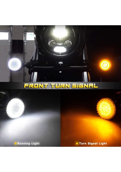 Füme Ön Dönüş Sinyalleri LED Işık Paneli Motosiklet 1157 Ek Kiti (Yurt Dışından) fırsatları