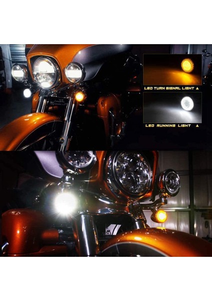 Füme Ön Dönüş Sinyalleri LED Işık Paneli Motosiklet 1157 Ek Kiti (Yurt Dışından) indirimleri