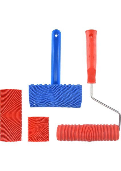 Ahşap Desenli Araçlar, 4 Adet Ahşap Desenli Rulo Boyama Araçları, Saplı Dokulu Boya Aracı, Duvar Odası Için (Yurt Dışından) fiyatları