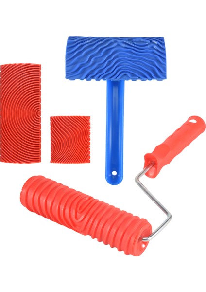 Ahşap Desenli Araçlar, 4 Adet Ahşap Desenli Rulo Boyama Araçları, Saplı Dokulu Boya Aracı, Duvar Odası Için (Yurt Dışından) modelleri