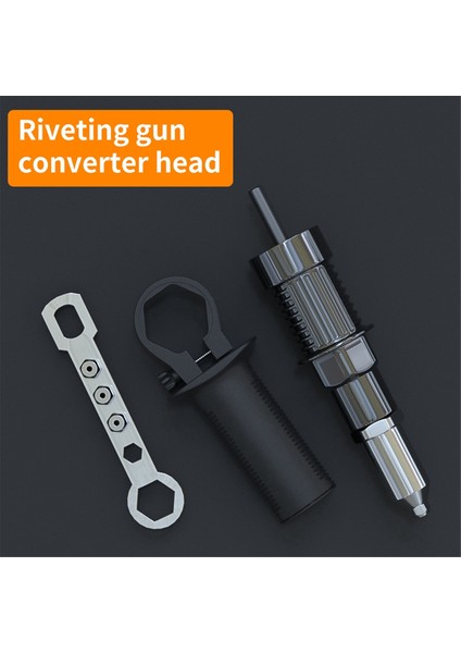 2,4/3,2/4,0/4,8 mm Çaplı Perçin Başlı Matkap ve Saplı Anahtar Perçin Aletli Elektrikli Perçinleme Makinesi Adaptörü. (Yurt Dışından) fırsatları