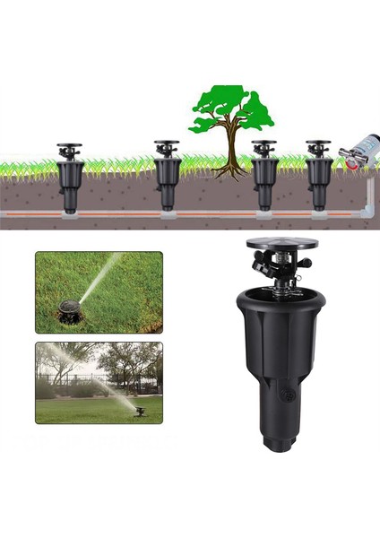 1/2 Inç 3/4 Inç Entegre Yağmurlama Sistemi Yüksek Su Basıncı 360 Derece Dönebilen Sulama Açılır Sprey Başlığı Yağmurlama Sistemi (Yurt Dışından) modelleri