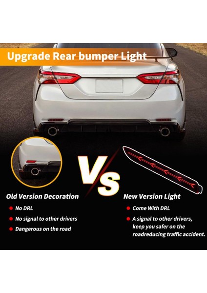 Toyota Camry Için Arka Tampon Reflektör Işıkları LED Fren Stop Lambaları (Yurt Dışından) fiyatları