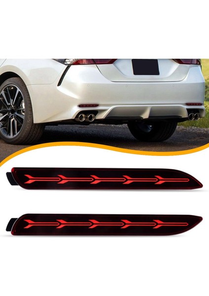Toyota Camry Için Arka Tampon Reflektör Işıkları LED Fren Stop Lambaları (Yurt Dışından) indirimleri