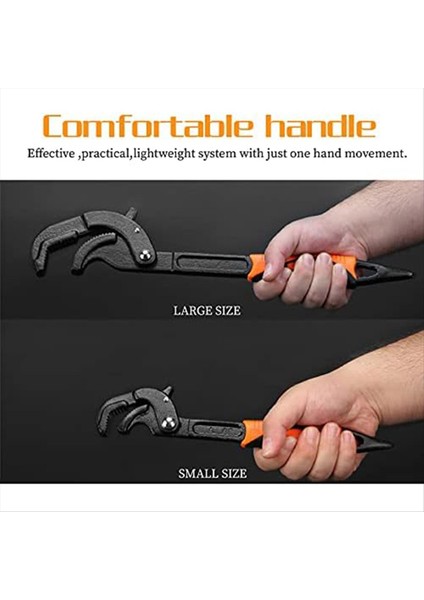 Çok Işlevli Su Borusu Somun Anahtarı 0,6-2,4 Inç, 10 Inç ve 15 Inç, 2 Adet (Yurt Dışından) fırsatları