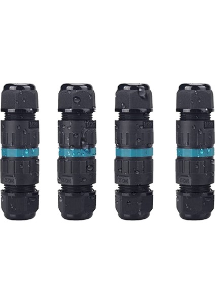 Kablo Eklemi Su Geçirmez Topraklama Kablosu Bağlantı Manşonu 3 Çekirdekli Kablo Bağlantısı 5-9 mm Tel Çapına Uygun (Yurt Dışından)