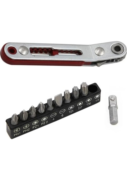 Dirsek Başlı Mini Cırcırlı Anahtar 90 Derece Ofset Tornavida Sapı ve Uç Seti Çift Tahrikli Başlı Cırcırlı Anahtar El Aleti (Yurt Dışından) indirimleri
