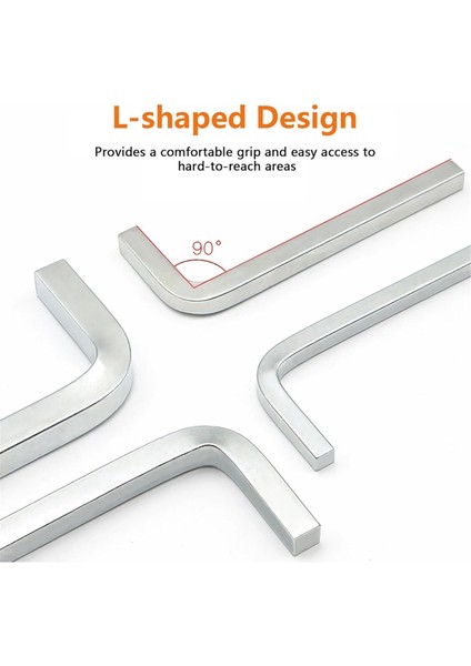 Parça Kare Başlı Anahtar Seti L Şeklinde Kare Anahtar Takımı Krom Vanadyum Çelik Kare Başlı Tornavidalar, 3-10MM (Yurt Dışından) fırsatları