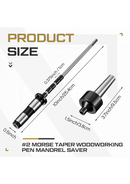 Ahşap Torna Kalem Döner Aleti Için 2mt Kalem Mili, Mil Koruyucu ve 5 Burçlu Ahşap Döner Kalem Namlu Seti (Yurt Dışından) fiyatları