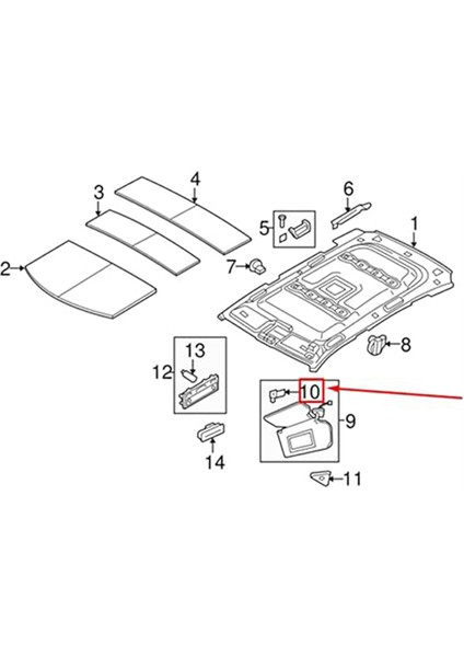 Land Range Rover L322 2003-2012 Iç Mekan Güneşlik Klipsi Güneşlik Klipsi Tutucu EGP000050NUG EGP000040NUG (Yurt Dışından) indirimleri
