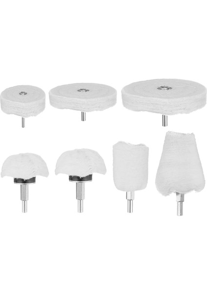 Matkap Için 7'li Parlatma Tekerleği Seti, Metal Alüminyum Paslanmaz Çelik Krom Mücevher Için Manifold Için Parlatma Tekerleği Seti (Yurt Dışından)