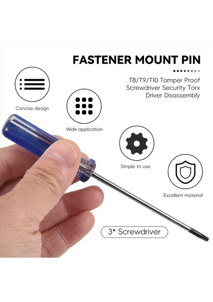 T8/T9/T10 Kurcalamaya Dayanıklı Tornavida Güvenlik Torx Sürücüsü Sökme (Yurt Dışından) fırsatları