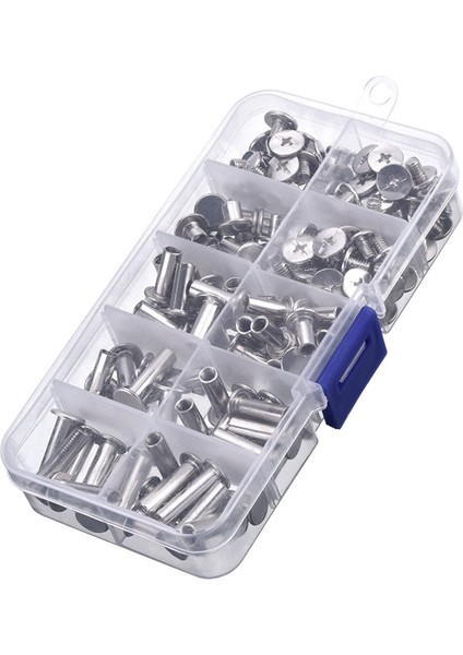 80 Takım Chicago Vidaları 5 Boyut 6, 10, 12, 15, 18 mm Cilt Vidaları, Çiviler, Perçinler, Deri, Kitap Ciltçiliği, Albüm, Kendin Yap El Sanatları Için (Yurt Dışından) fırsatları