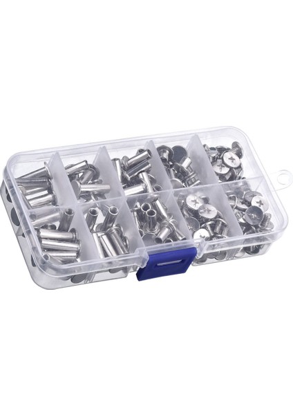 80 Takım Chicago Vidaları 5 Boyut 6, 10, 12, 15, 18 mm Cilt Vidaları, Çiviler, Perçinler, Deri, Kitap Ciltçiliği, Albüm, Kendin Yap El Sanatları Için (Yurt Dışından) indirimleri