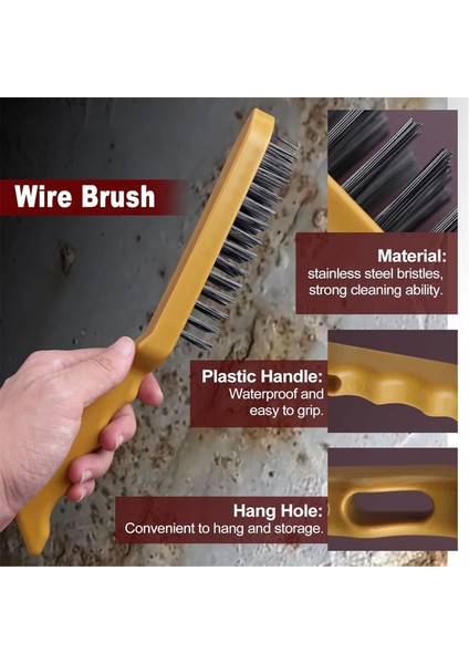 Parça Kaynak Cürufu Temizleme Aleti Seti Mıg Kaynak Pense Seti Metal Plaka Kalınlık Ölçer Kaynak Eldiveni Tel Ölçer (Yurt Dışından) fırsatları